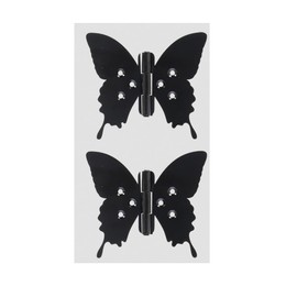 Esschert Design Black Metal Butterfly Hinges - Rounded Wings
