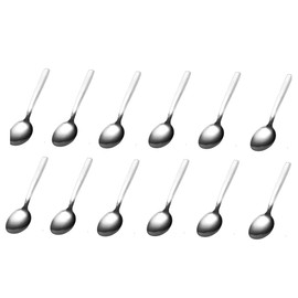 Mr.Gadget Solutions 12x Stainless Steel Teaspoons Everyday Tea Spoon Set Coffee Drink Kitchen Home