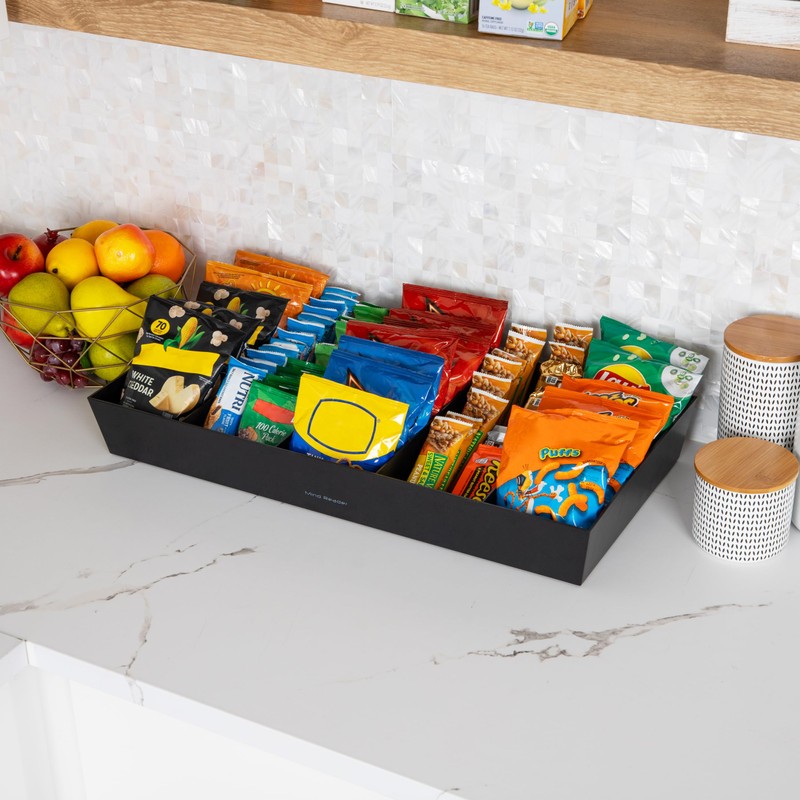 Mind Reader Snack Tray, Countertop Organizer, Snack Tray, Pantry, Breakroom,