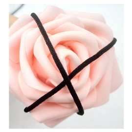 PWHUYJLEY 5 m Round Elastic Band, 3 mm, 5 mm Round Rubber, Sewing Elastic Bands for DIY Jewellery, Clothing, Sewing Accessories (Black, 5 m x 5 mm)