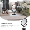 PACKOVE Desktop Retro Antique Double Side Makeup Mirror Swivel High