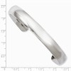 Chisel Titanium Polished Cuff Bangle