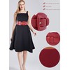 TeeYee Women's Elastic Belt Wide Waist Belt Adjustable Stretchy Medieval