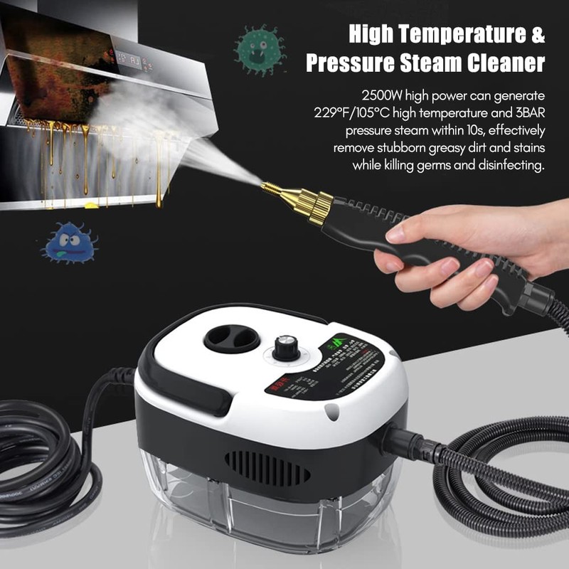Portable Handheld Steam Cleaner, High Temperature Pressurized Steam Cleaning Machine