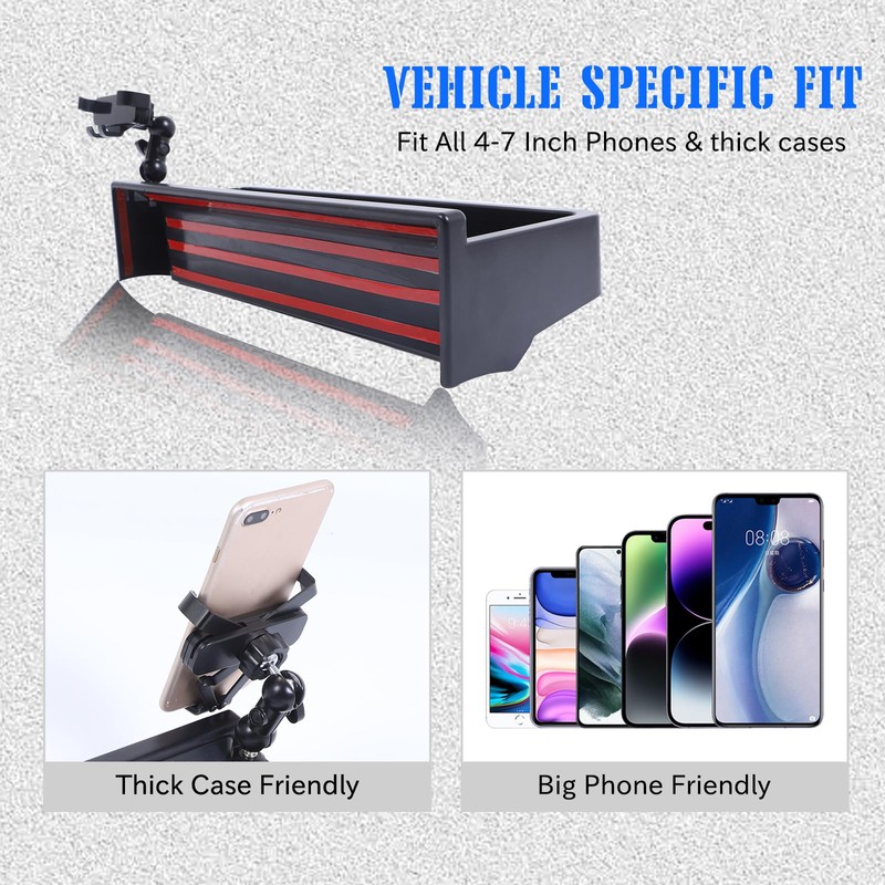 Center Console Dashboard Navigation Display Back Organizer Tray for 2024