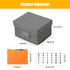 Qozary Index Card Holder 4x6 - Index Card Box With