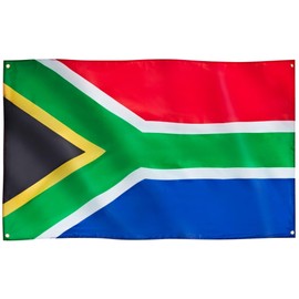 Runesol South Africa Flag, 91 x 152 cm, Africa Flag, 4 Eyelets, One in Each Corner, Rainbow Nation Flag, SA Flag, Freedom Day, Premium Flags for Indoor and Outdoor Use, Rich Colours