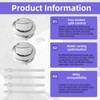 6pcs 58mm Toilet Tank Button, Dual Push Button Flush Toilet