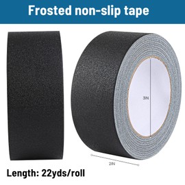 2-Pack Black Gaffers Tape, 2 Inches x 30 Yards Each Non-Reflective, Waterproof, Matte Finish, Easy to Tear, Leaves No Residue Suitable for Photography, Filming, and Stage Backdrops