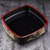 Dark Red with Bonsai Art Sushi Serving Tray - Square
