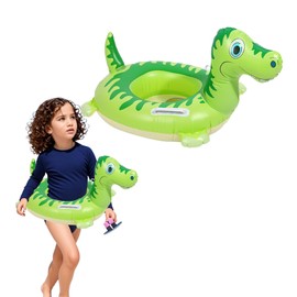 LUMOOM Inflatable Swimming Ring, Dinosaur Swimming Hoop Baby, Swimming Ring Children, Baby Swimming Aids with Swimming Seat, Pool Swimming Animal, Swimming Hoop Water Toy