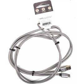 Celltronix NEW XL Fast Charging Titanium 8' Cable USB A to USB C  Power Cord(1 Pack) Silver