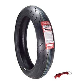 Kenda KM1 Sport Touring Front Motorcycle Tire 120/70ZR17 58W TL 120/70-17 (120/70-17 F) with Keychain