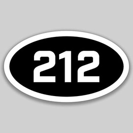 DHDM 212 Area Code Sticker New York Manhattan New York City City Pride Love | 5-Inches by 3-Inches | Premium Quality Vinyl UV Resistant Laminate PD2560