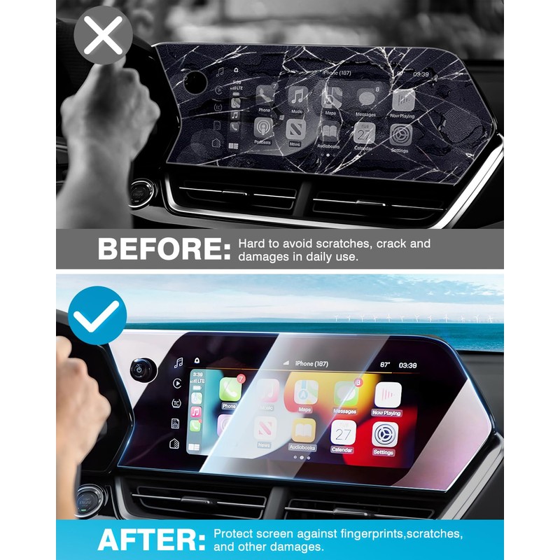 Karltys 2 Pack Screen Protector for 2024 2025 Chevy Trax