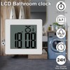 CENTOLLA Digital Shower Clock, Large LCD Display Waterproof Timer for