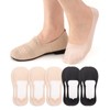 MANZI 5 Pairs Thin No Show Socks Invisible Low Cut