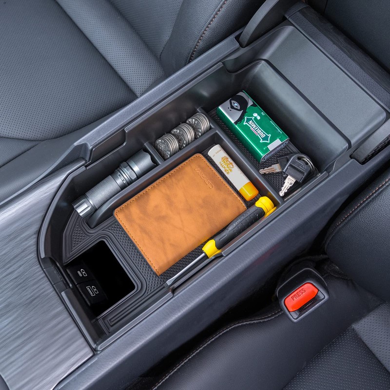 TOPINSTALL Center Console Tray Compatible with 2018-2024 Toyota Camry XLE