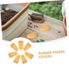 Healeved 20pcs Static Fingertip Protector Caps Non Slip Rubber Finger
