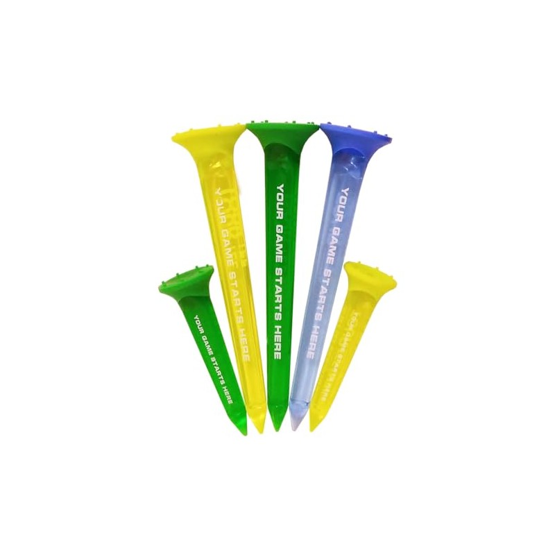 Tour Tee COMBO NEONS Golf Tee (Pack of 5) BLUE