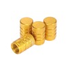 X AUTOHAUX 4pcs Round Car Tire Valve Stem Caps Dust