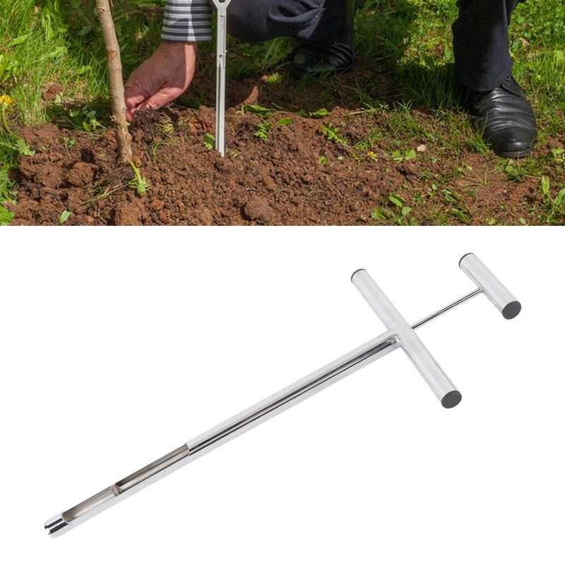 GOTOTOP Superior Workmanship Stainless Steel Soil Sample Probe with Ejector