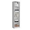 Tuhome Home Xs Bookcase with 5-Tier Shelves and Slim Design