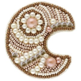 Crystal Art Beadwork kit for Creating Brooch BP-179 Set of Pictures Gingerbread