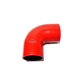 LTI Universal 4-Ply Reinforced High Performance 3.25" ID 90 Degree Elbow Silicone Hose Coupler 83mm(3.25" RED)