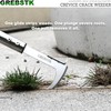 GREBSTK Crack Weeder Crevice Weeding Stainless Steel Tool Adjustable, 63