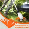 Chuancheng 120pcs Replacement Plastic Blades for STIHL Polycut 2-2 FSA