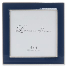 Lawrence Frames Metal Frame, Polished Enamel, Blue, 4x4