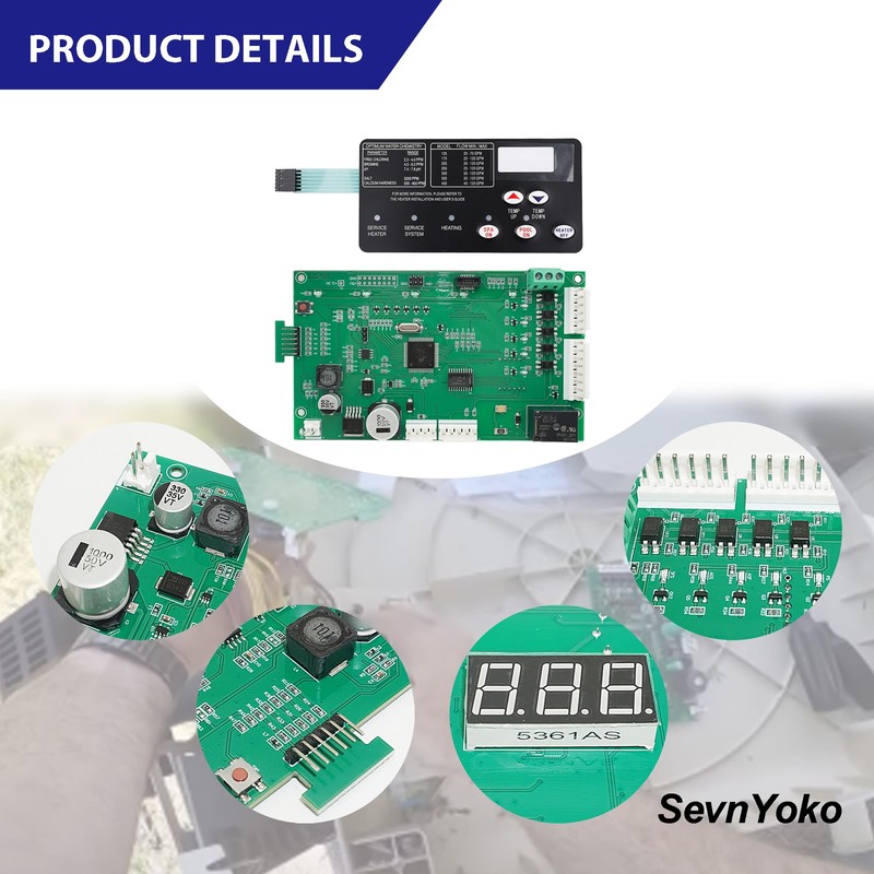 42002-0007S Pool Heater Control Board & 472610Z Switch Membrane Pad