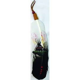 Beautiful Hand Painted Wildlife Themed Feathers (Tepee)