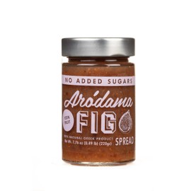 ARODAMA PREMIUM GREEK MARMALADE (JAM, SPREAD) NO SUGAR ADDED, 7.8 OZ/ 220 GRS CRETAN PRODUCT 100% NATURAL NO PRESERVATIVES OR ADDITIVES (SINGLE JAR, FIG NO SUGAR ADDED)