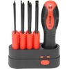 E-Value ED-790 Screwdriver Set, 8-Piece Set, Power Grip Handle