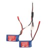 2Pcs 7.4V 1100mAh Lithium Battery with Charging Cable Fit for