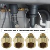 VGOL 4Pcs 1/8inch Male to 1/4inch Female BSP Brass Adapters