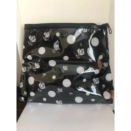 LANCOME DESIGNED EXCLUSIVELY FOR LANCOME BLACK LARGE MAKEUP BAG POUCH