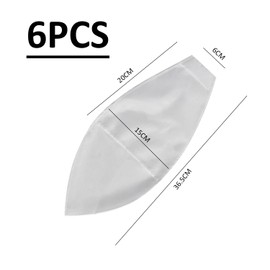 Pack of 6 Compression Stocking Auxiliary Footmuffs, Tool for Tightening Socks, Aid Tool for Tightening Stockings with Open Toes, Suitable for Sock Covers and Socks with Open Toes (White)