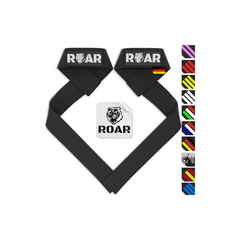 Roar® Professional Lifting Straps Strength Training, Lifting Straps for Bodybuilding