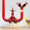 Pipe Paint Roller with Handle kit for Round Gas Pipe,