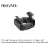 sourcing map Snap-in Cage Nuts, M8 x 1.25mm Carbon Steel