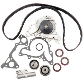 cciyu Timing Belt Water Pump Kit TBK259 WP5025 Fit for 2.5L 3.0L 1995-2005 for Chrysler Sebring Cirrus Dodge Stratus Avenger Mitsubishi Eclipse Montero Sport Galant 6G72 6G73