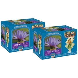 Kauai Coffee Garden Isle Medium Roast, Single Serve Cups, 24 Count