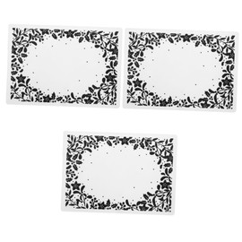 TEHAUX 3pcs Cardstock Paper Scrapbooking Tool Embossing Stencil Plastic DIY Folder