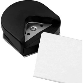 Corner Rounder Punch, 4mm Corner Cutter Tool, Blue Mini Portable Corner Rounder Punch Round Corner Trimmer Cutter 4mm for Card Photo Card Making DIY Projects Postcard Laminate Scrapbook Supplies Black