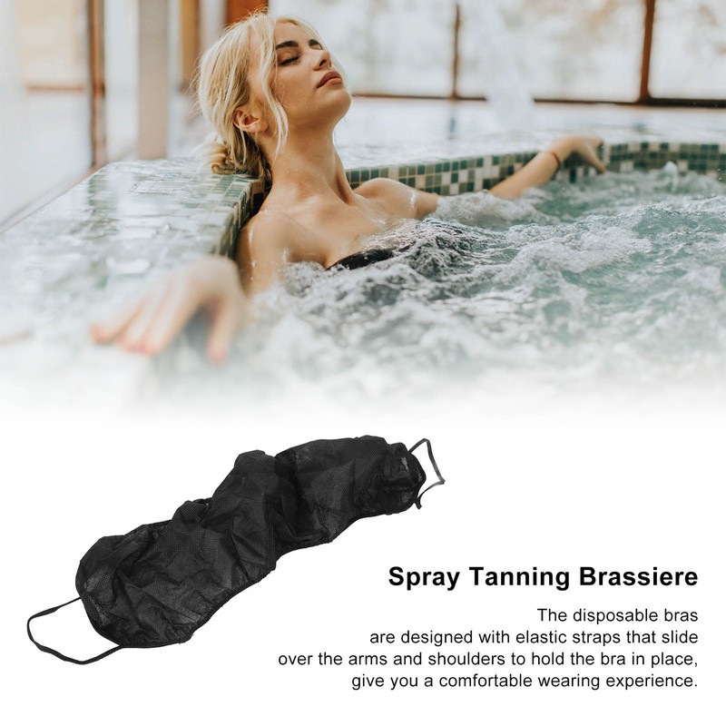 10Pcs Disposable Bra Woven Free Spa Salon Top Garment Underwear