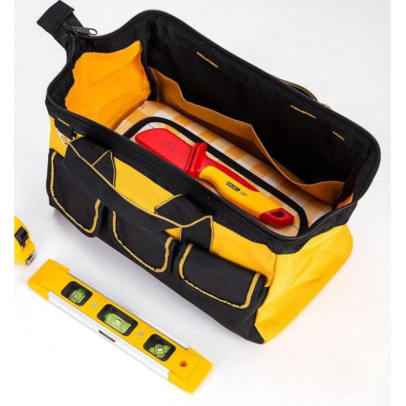 13 Inch Tool Bag, Portable Storage Bag, Multi-Pocket Tool Bag