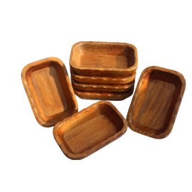 T one Wooden Dough Bowls for Candle Work (10 Piece) | Candle Ready Dough Bowl | Bulk Dough Bowls for Candle Making | Home décor Dough Bowls (10)